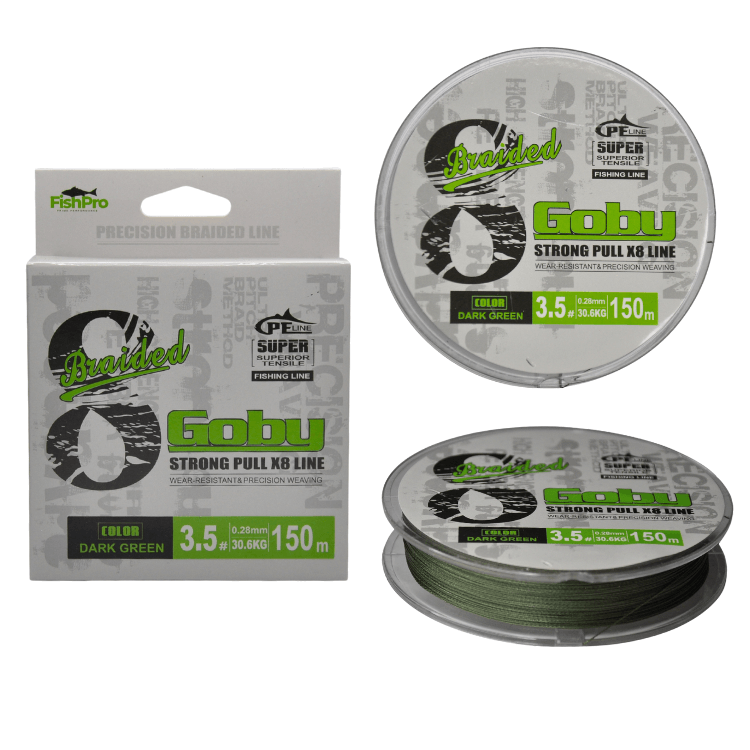 FishPro Goby 150m X8 Dark Green İp Misina