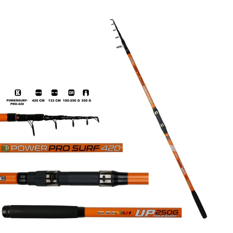 Eurofish Power Pro 420 Surf Kamışı 100-250 gr