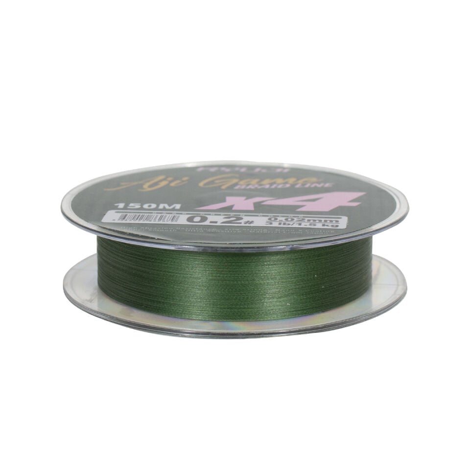 Ryuji Aji Game 4X, 150 mt, Dark Green İp Misina