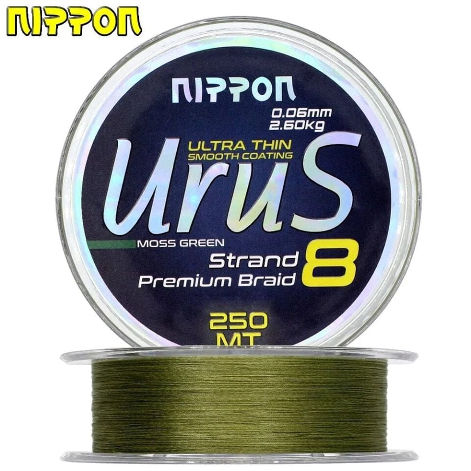 Nippon Urus 8X Braid 250 MT Moss Green
