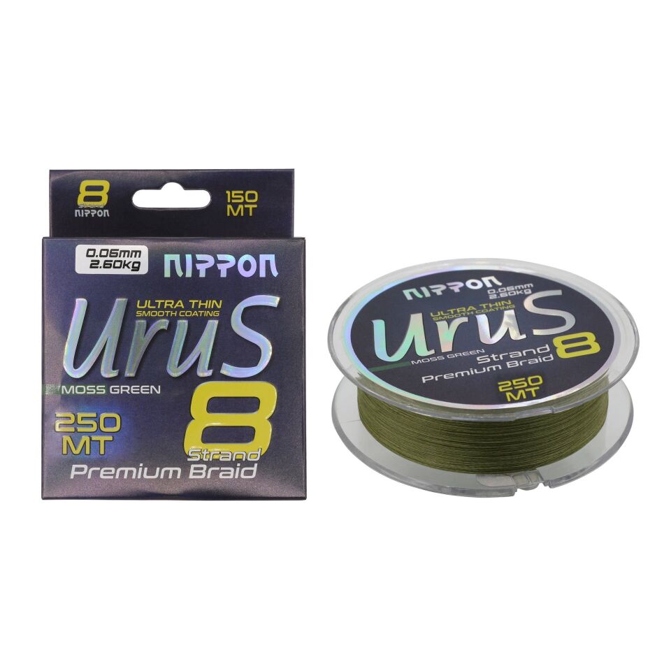 Nippon Urus 8X Braid 250 MT Moss Green