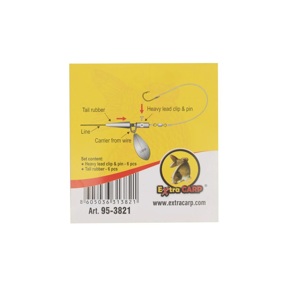 Extra Carp Camou Heavy Lead Clip & Pin 6 pcs