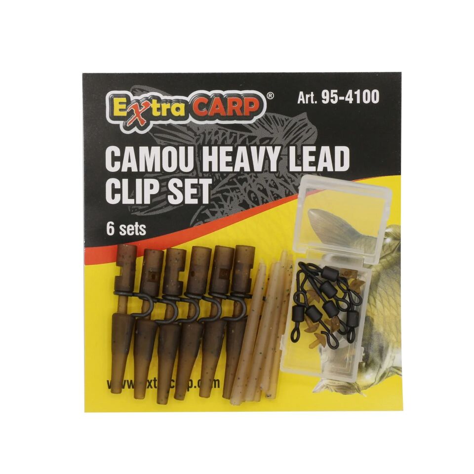Extra Carp Camou Heavy Lead Clip Set