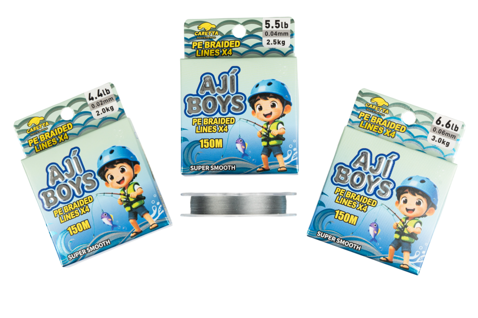 Caretta Aji Boys 4X 150 mt İp Misina Water Gray
