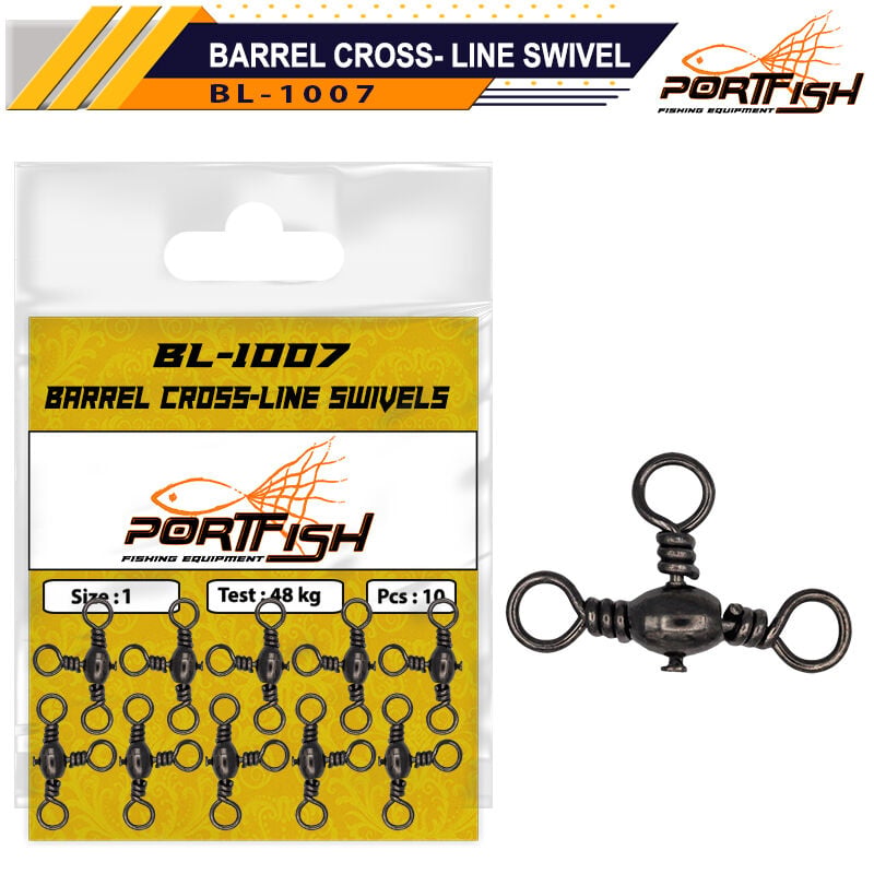 Portfish BL-1007 Üçlü Bilyalı Fırdöndü T Fırdöndü