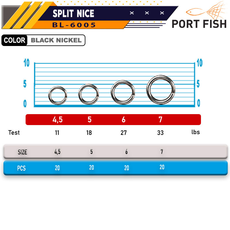 Portfish BL-6005 Kaşık Halkası Split Ring