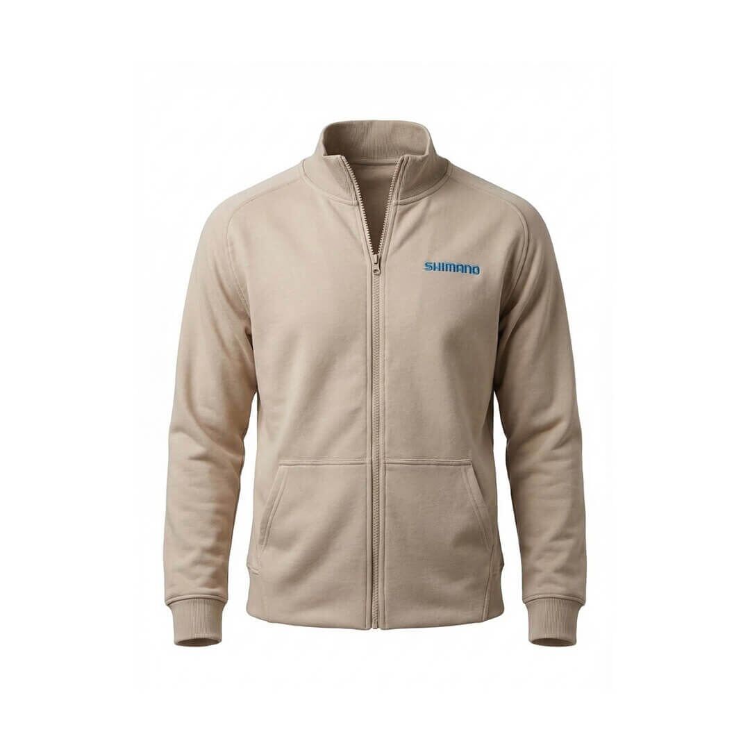 Shimano Zipper Sweatshirt Beige Polar Jacket