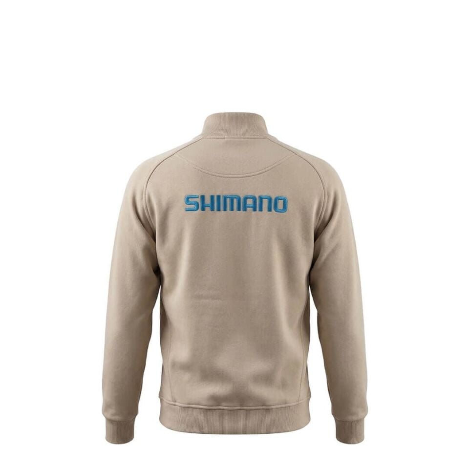 Shimano Zipper Sweatshirt Beige Polar Jacket