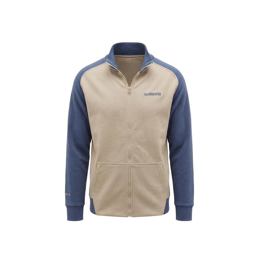 Shimano Zipper Sweatshirt Beige / Indigo Polar Jacket