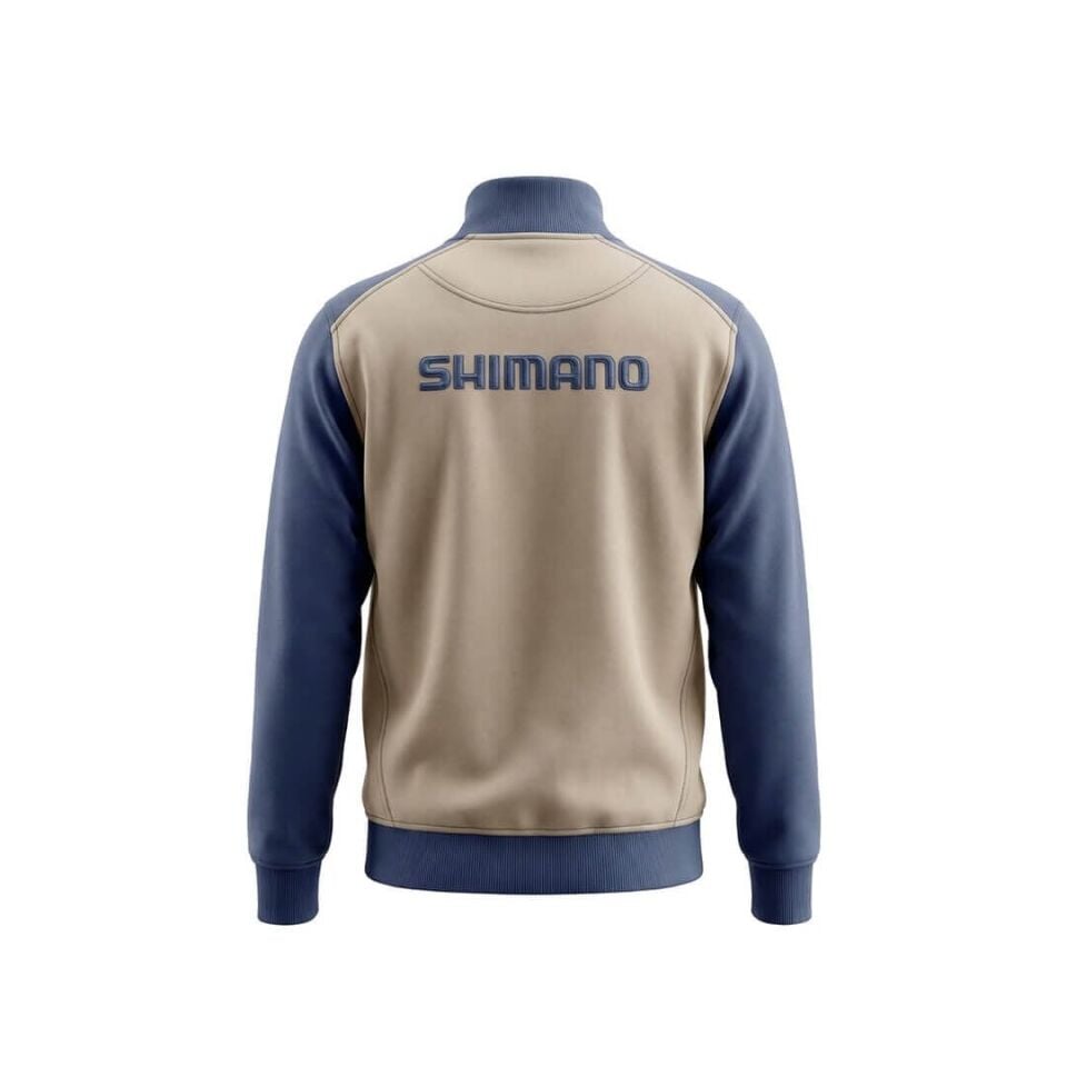 Shimano Zipper Sweatshirt Beige / Indigo Polar Jacket