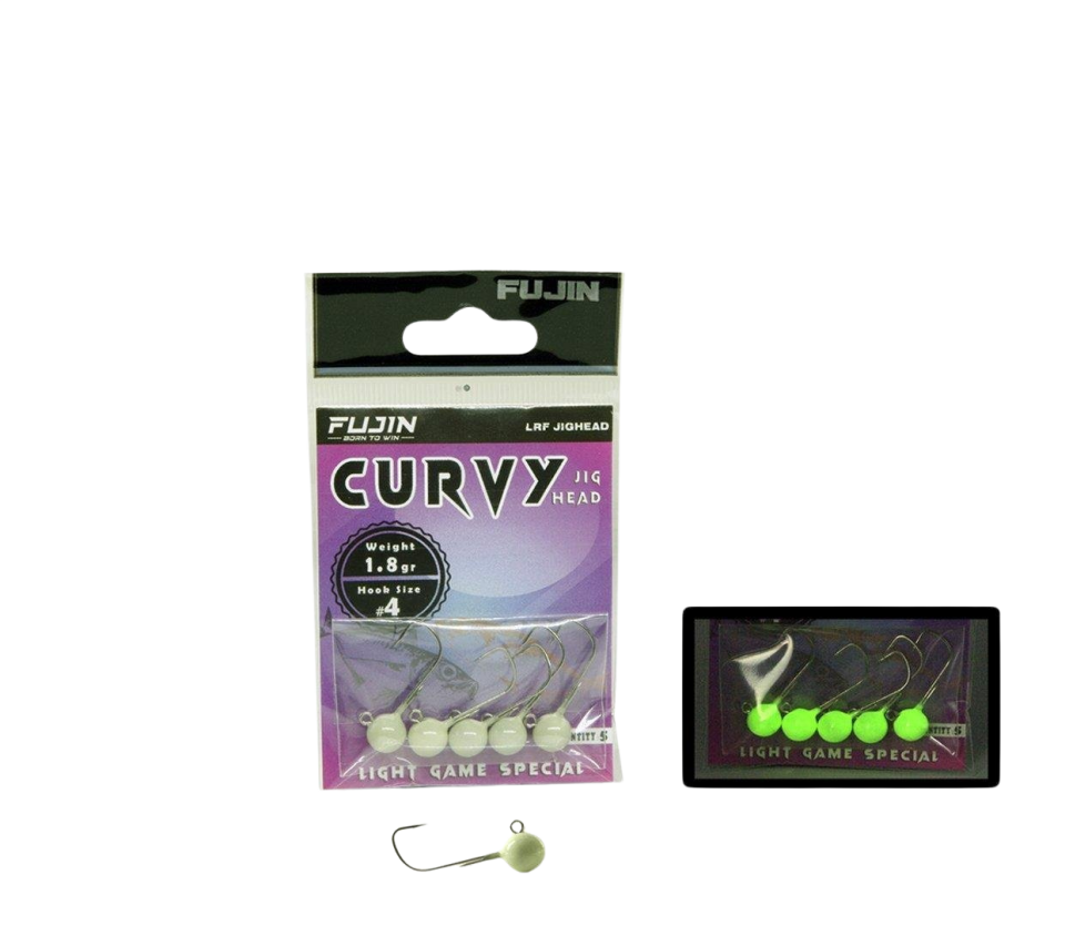 Fujin Curvy Glow Jig Head