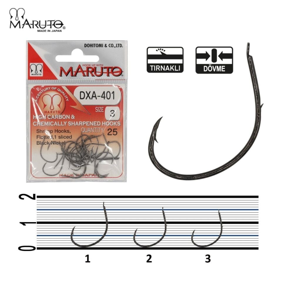 Maruto Dxa-401 Black Nickel Olta İğnesi