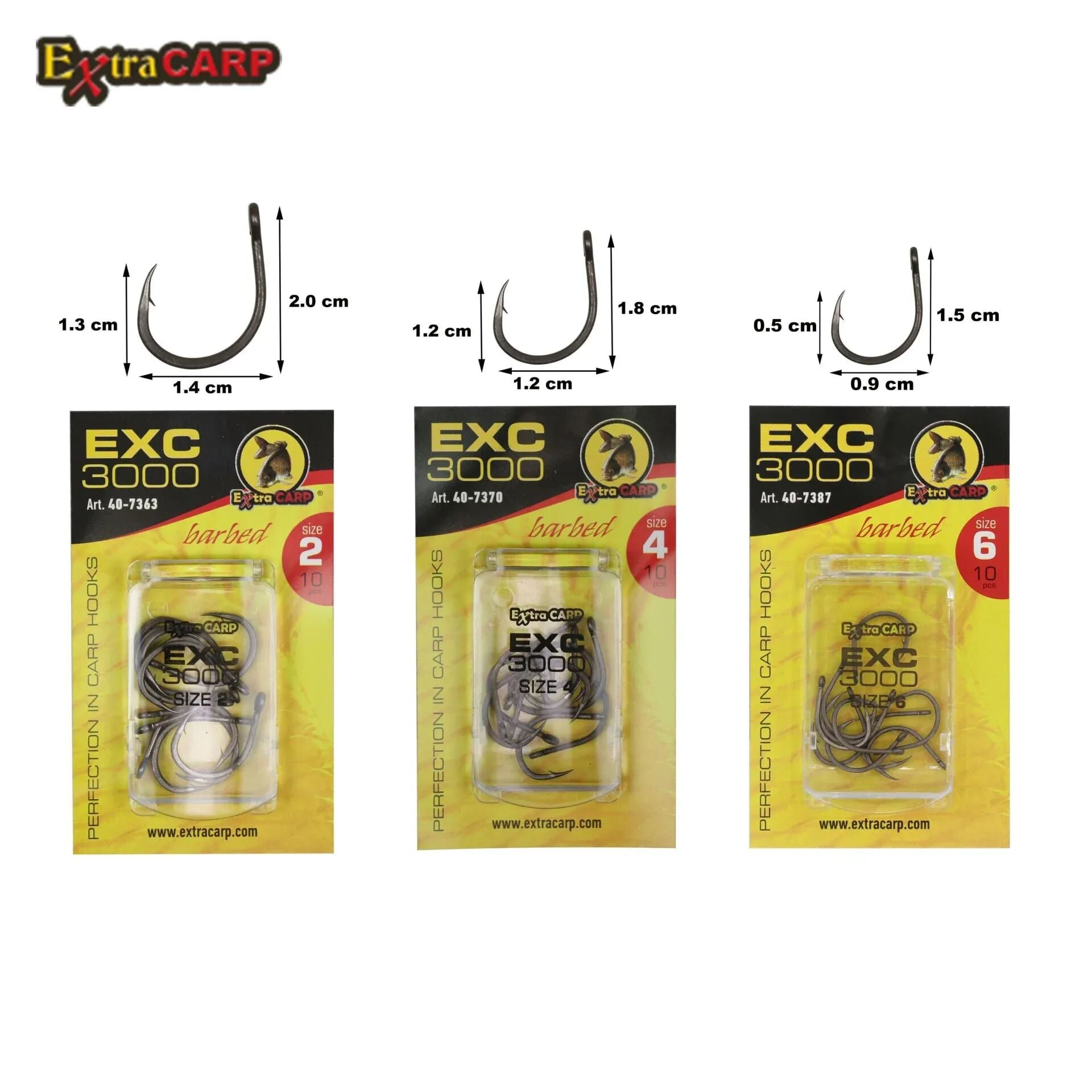 Extra Carp Hooks Exc 3000