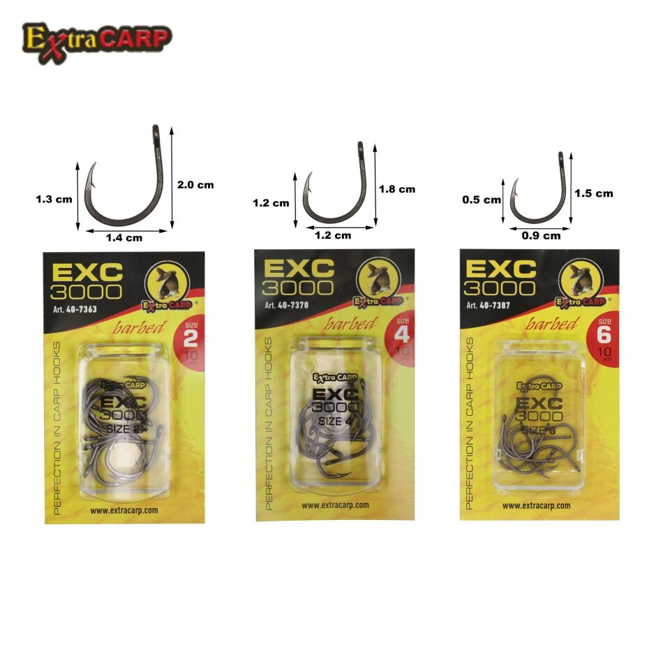 Extra Carp Hooks Exc 3000