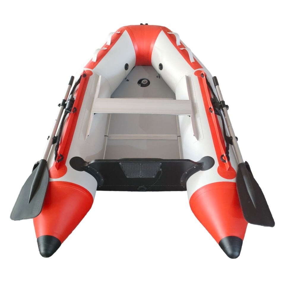 Remixon 2.30M*132cm 0.90mm Ahşap Taban Şişme Bot (Red Grey)