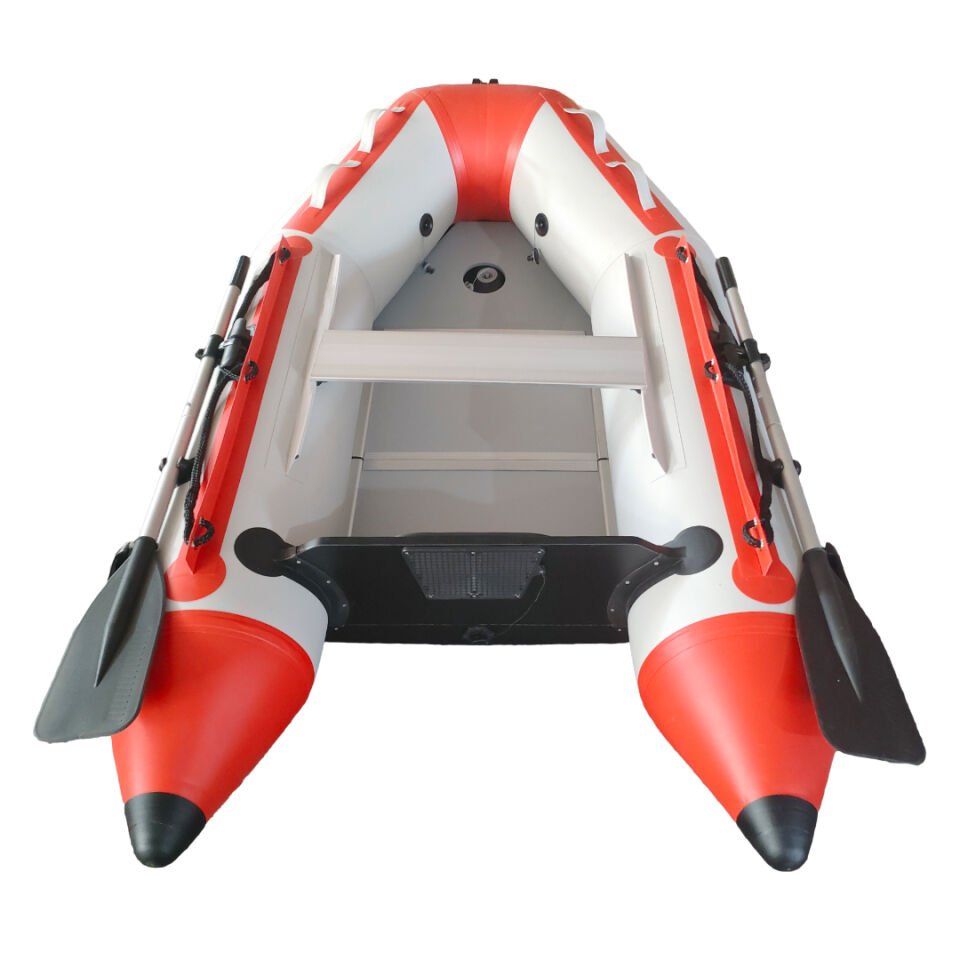 Remixon 2.30M*132cm 0.90mm Ahşap Taban Şişme Bot (Red Grey)