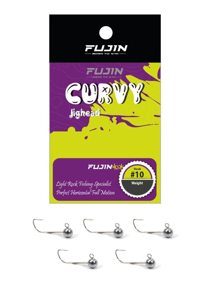 Fujin Curvy Jig Head #10 LRF Aji Jighead