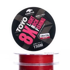 Caretta Toyo Red 8X Light Rock Fishing 150 mt İp Misina