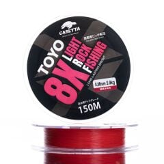 Caretta Toyo Red 8X Light Rock Fishing 150 mt İp Misina