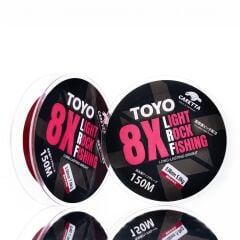 Caretta Toyo Red 8X Light Rock Fishing 150 mt İp Misina