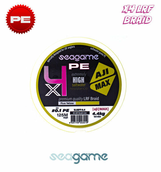 Seagame Aji Max X4 125M Fluo Yellow