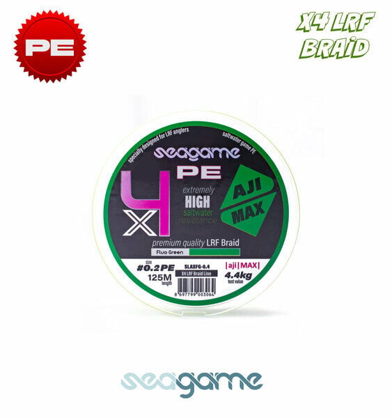 Seagame Aji Max X4 125M Fluo Green
