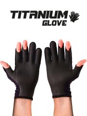 Fujin Pro Angler S24 Titanium Gloves Black Gold M/L