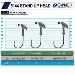 Owner 5144 Stand Up Type Jighead