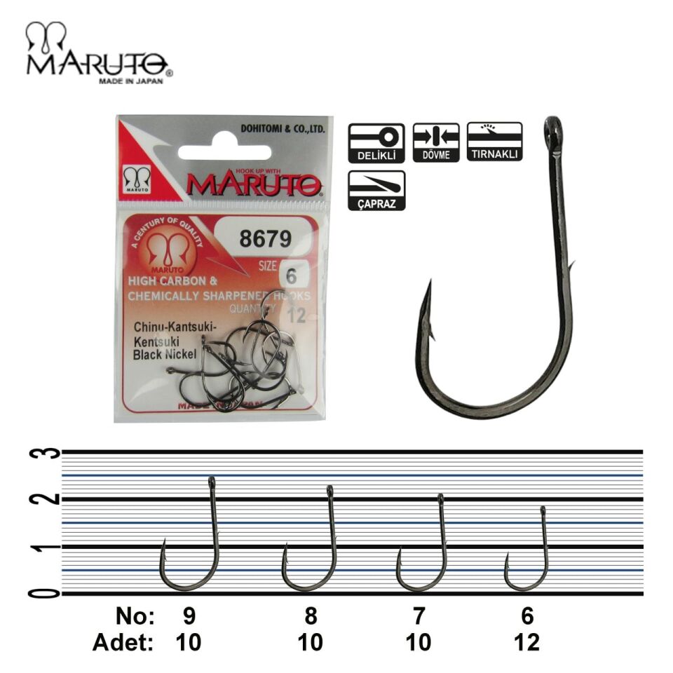 Maruto 8679 Black Nickel Olta İğnesi