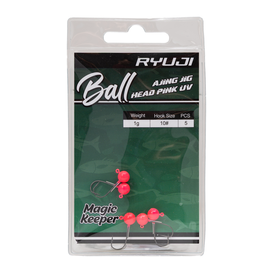 Ryuji Ball Ajing Pink UV İğne No 10 Jighead